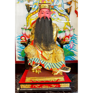 樟木 安金 按金 彩繪 1尺3 尺3 李王 李府王爺 李府千歲