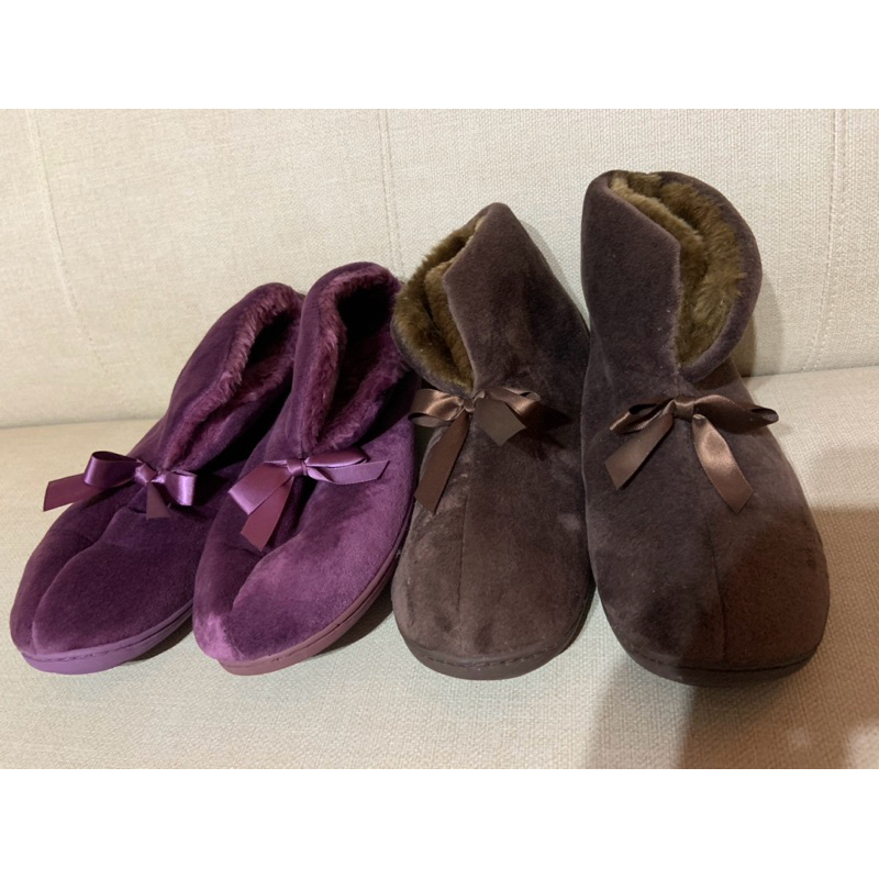 Ugg紫色室內保暖拖鞋