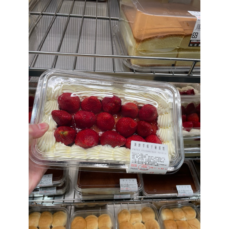第二賣埸新鮮草莓藍莓千層蛋糕（低溫配送）#84438