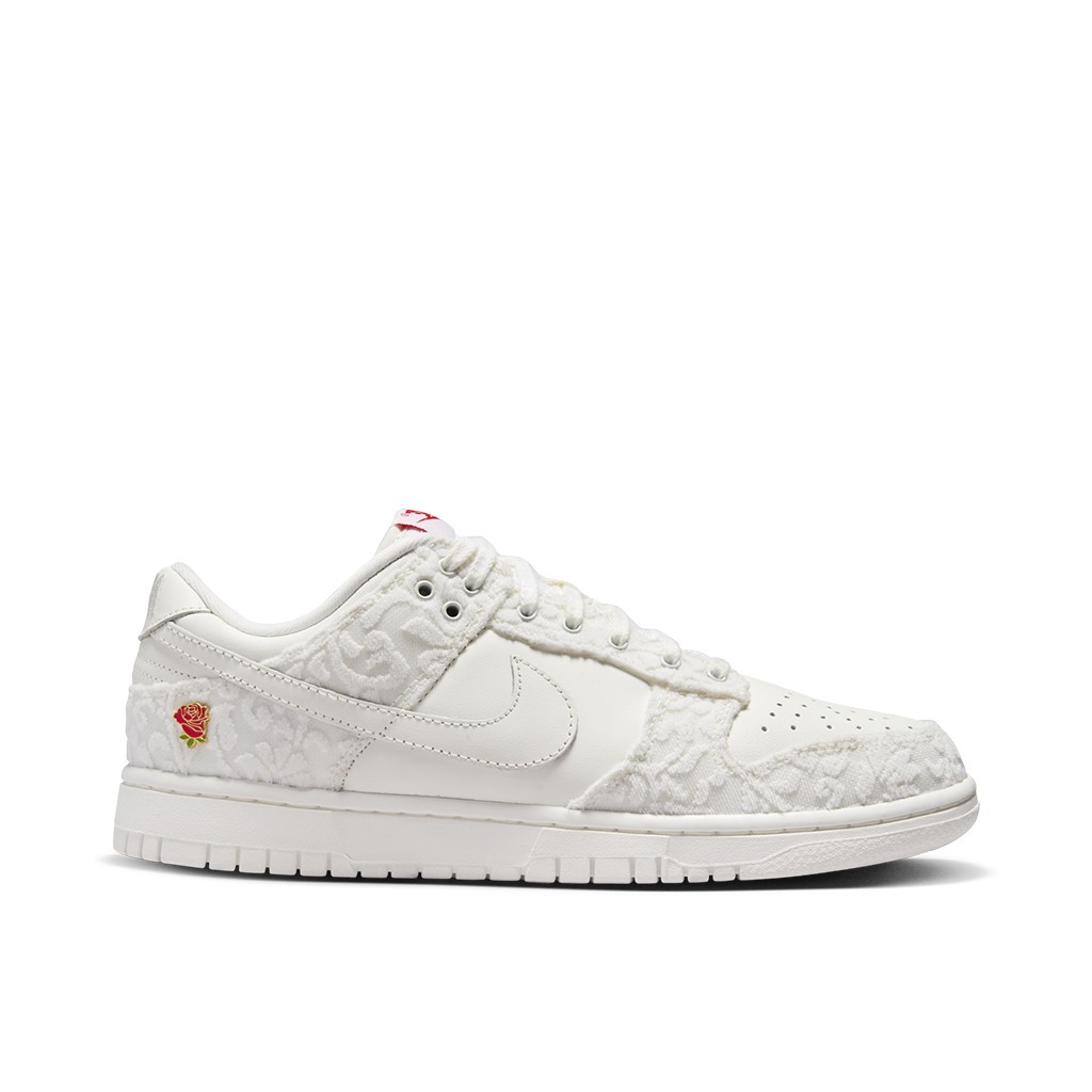 NIKE 女鞋 W DUNK LOW GIVE HER FLOWERS 玫瑰 白【A-KAY0】【FZ3775-133】