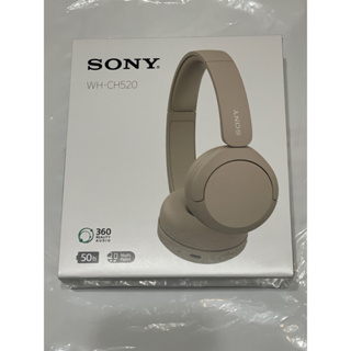 台灣公司貨 SONY WH-CH520真無線藍牙耳罩式耳機 米色