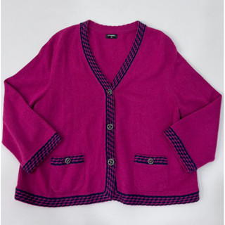 chanel cashmere 針織外套 logo