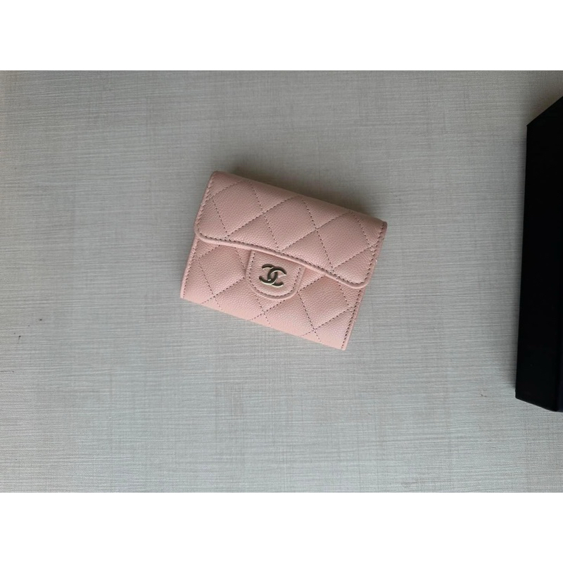 保證真品～香奈兒 Chanel 24C 粉色 雙層 零錢包、卡包