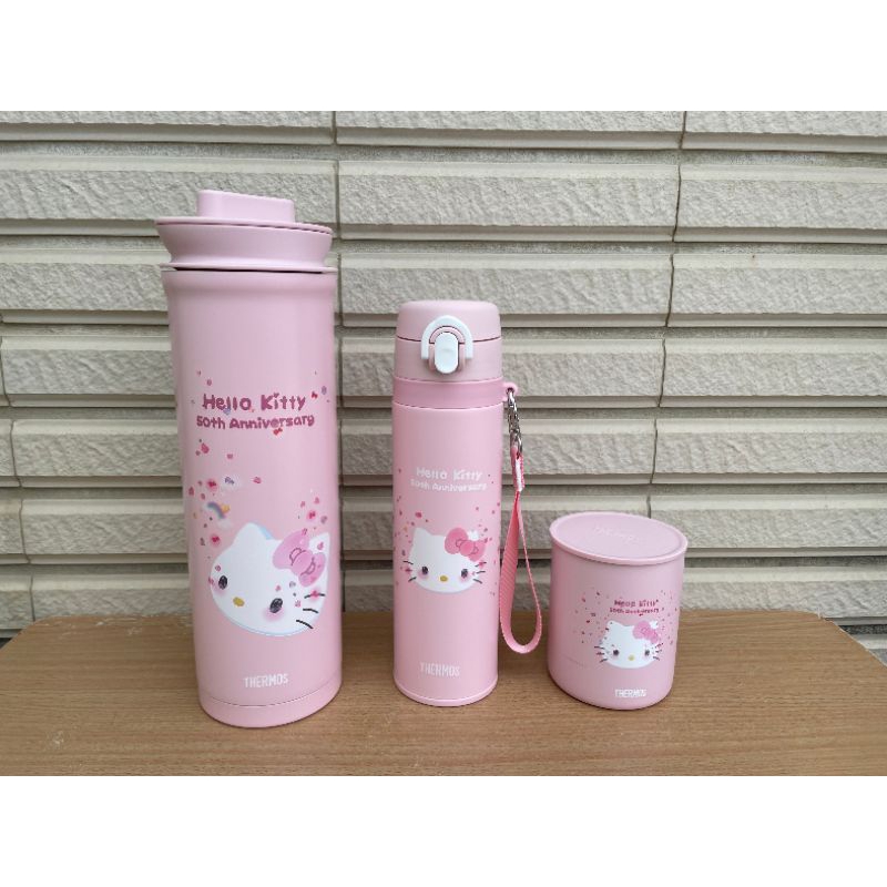 Hello Kitty 50週年 膳魔師Hello Kitty保溫壺  Kitty手腕帶保溫瓶  Kitty保溫杯