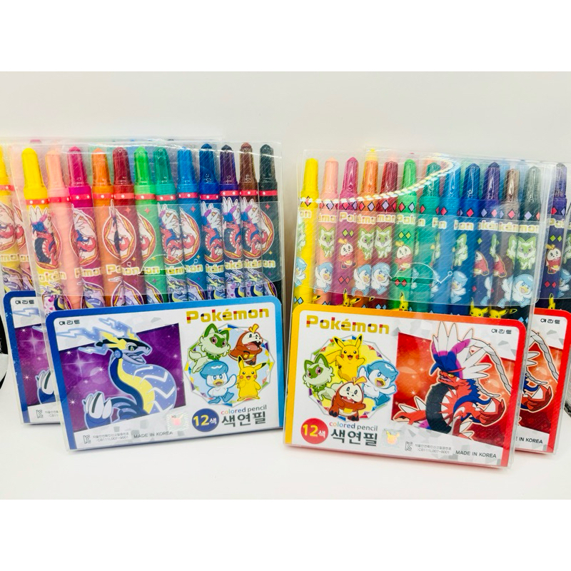 韓國🇰🇷 寶可夢 文具 彩色筆 蠟筆 鉛筆 文具組 鉛筆盒 筆筒 螢光筆 原子筆