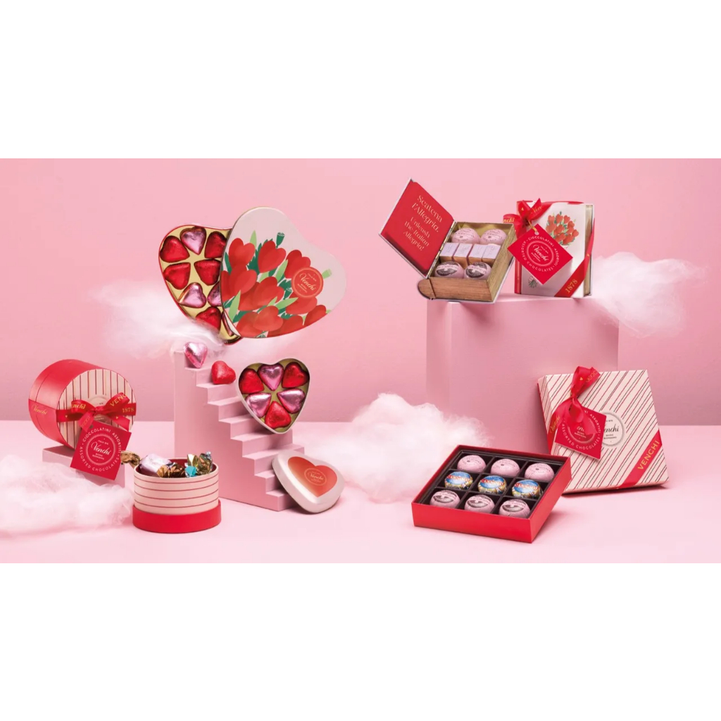 [ PS ] ❤️ 現貨 Venchi 威琪 情人粉紅特別版 珍藏禮盒 什錦巧克力 義大利百年頂級巧克力 情人禮物
