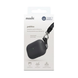 (18hr出貨)moshi AirPods Pro Pevo 保護套 + 錶帶套組(暗影黑)