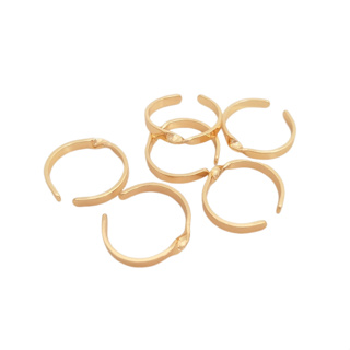 宏雲Hongyun-ala- 開口扭戒14K包金保色戒指diy繞線手工戒托指環首飾品手作材料配件
