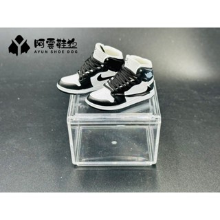 【阿雲】AJ1熊貓 倒勾 迷你鞋子模型 立體球鞋 迷你鞋模牆鞋禮盒 購買皆附展示盒
