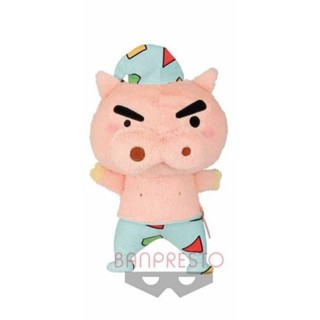 全新日本景品 蠟筆小新 睡衣造型 舉手 野原新之助 肥嘟嘟 站姿 BANPRESTO 絨毛娃娃