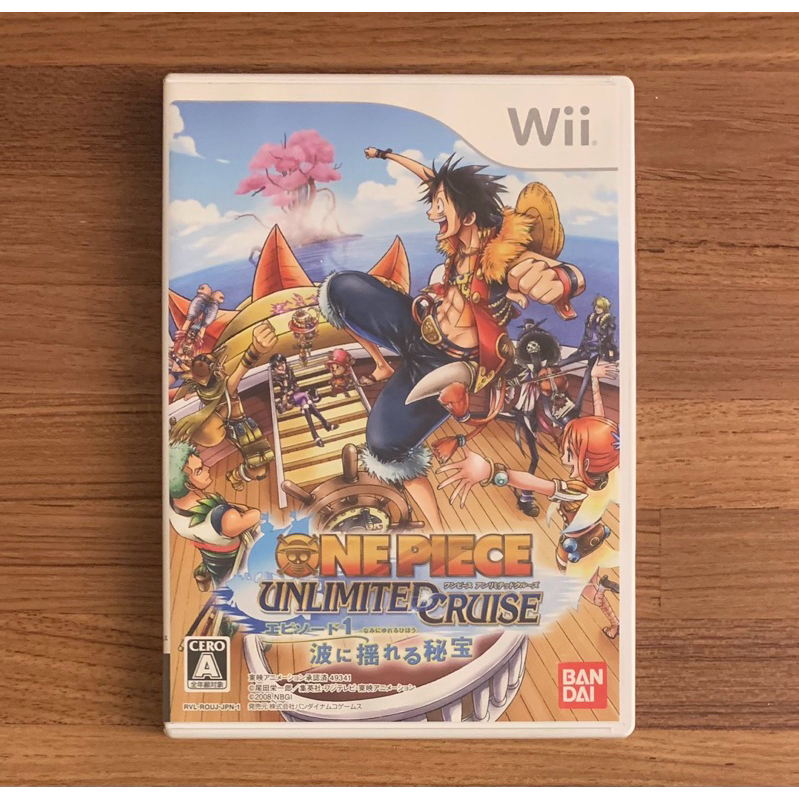 Wii 海賊王 航海王 第一章 波浪中的秘寶 正版遊戲片 原版光碟 日文版 日版適用 二手片 中古片 任天堂