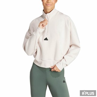 ADIDAS 女 長袖上衣 W Z.N.E. QZ 白 -IS3924