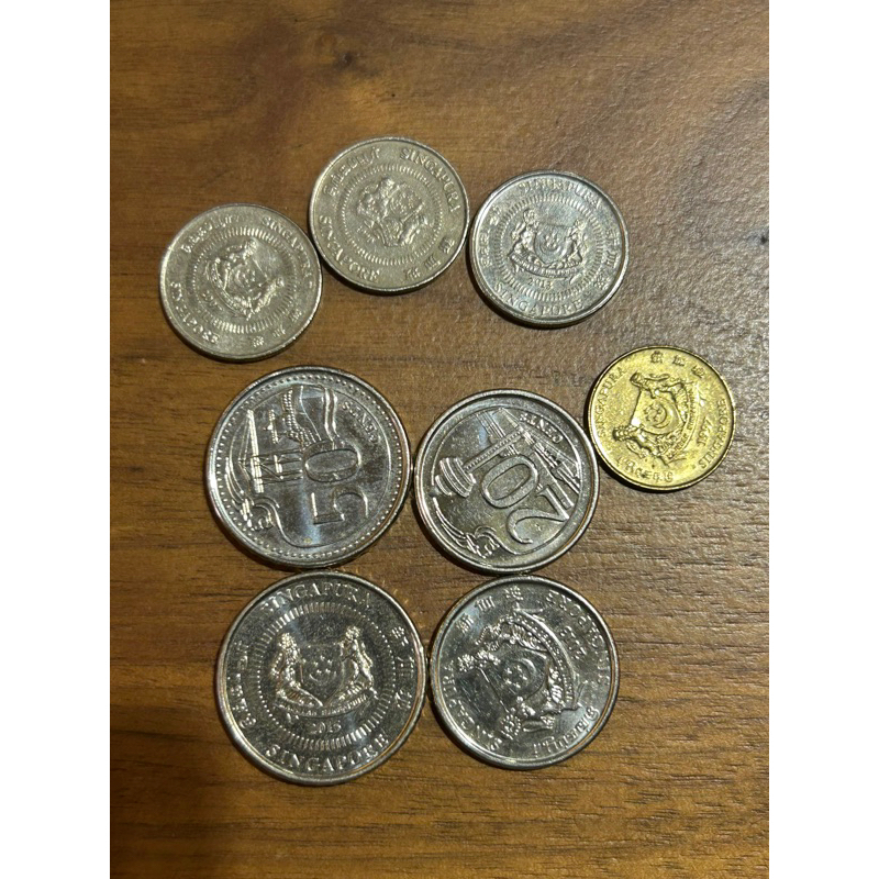 【H2Shop】新加坡 新幣 錢幣 硬幣 Singapore 50分 20分 10分 cents 紀念幣 極新