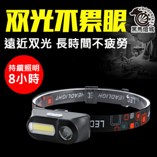 多功能USB介面充電頭燈【黑馬燈城】臺灣現貨含發票【A1271】頭戴式 跑步 登山 露營 LED感應 釣魚 維修 採果