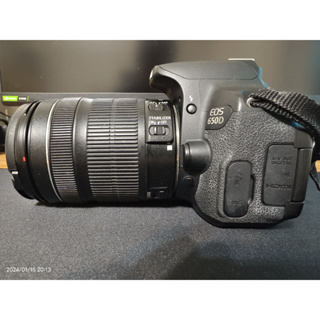 二手 Canon EOS 650D(港版機) + Canon EF-S18-135mm STM鏡頭 (降價)