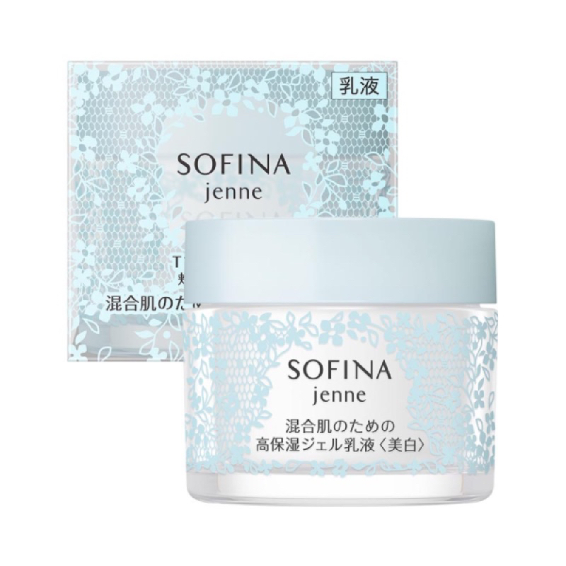 花王SOFINA jenne 透美顏混合肌適用飽水控油雙效水凝乳液&lt;美白&gt;
