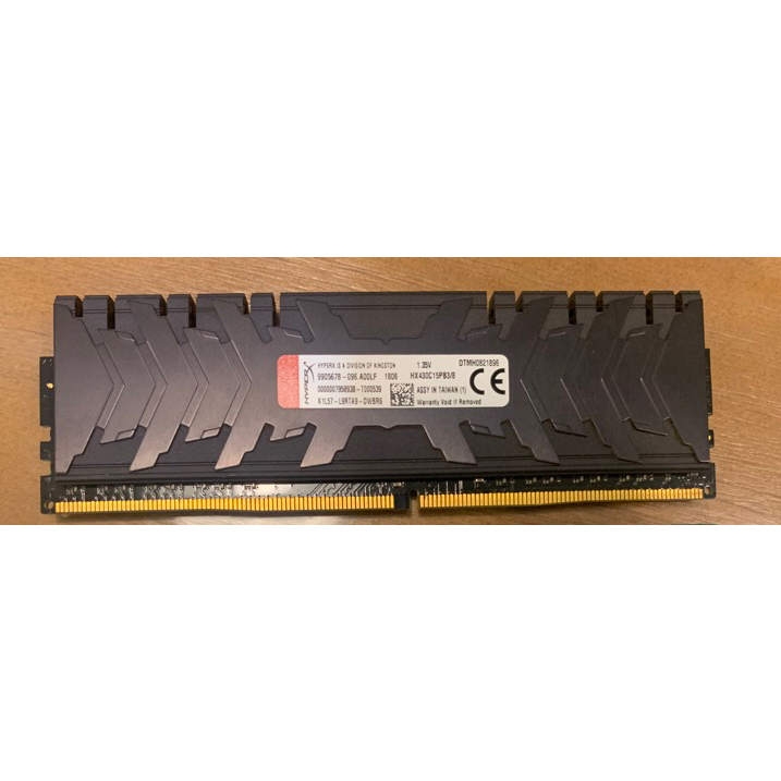 金士頓 HyperX DDR4 3000 8GB 8g 超頻記憶體(HX430C15PB3/8) 2666 2400