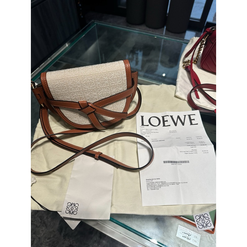 LOEWE MINI GATR 限量拼色馬鞍包