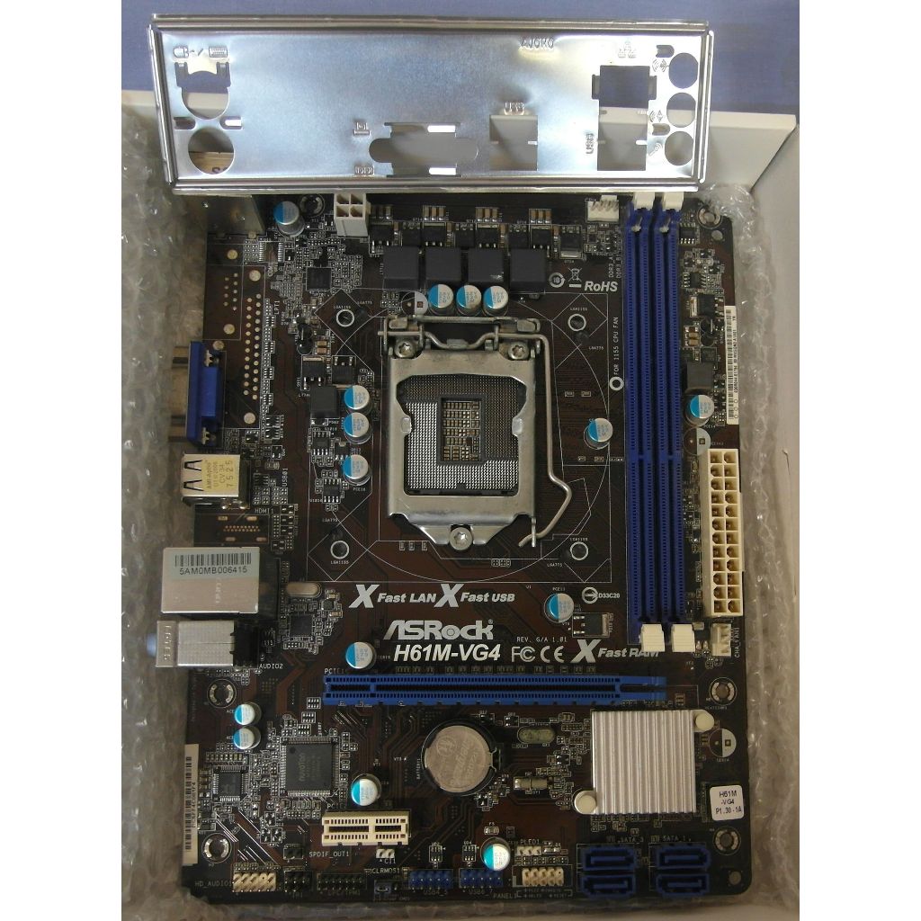 主機板 ASROCK 華擎 H61M-VG4 1155