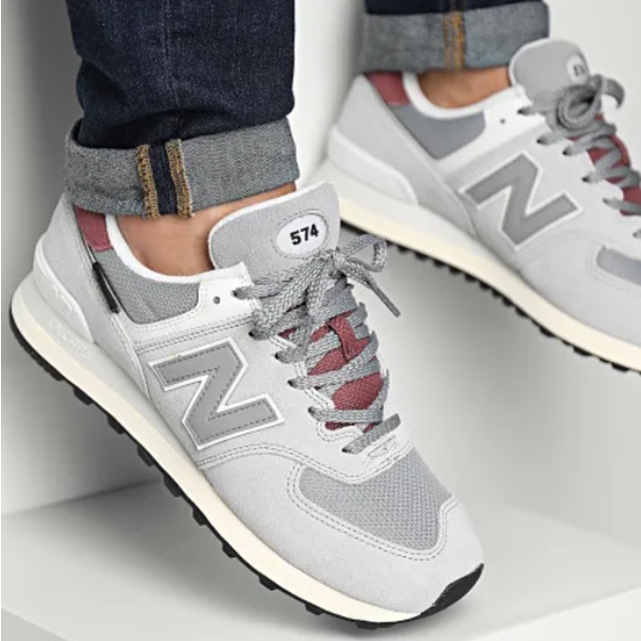 NEW BALANCE 574 灰 酒紅 復古 休閒 CORDURA 麂皮 U574KBR 男女鞋