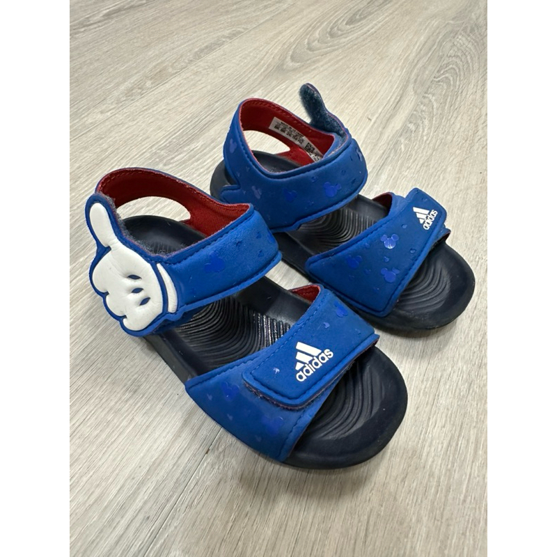 二手極新✨ Adidas 愛迪達 兒童涼鞋 米奇 童鞋 (藍）US8K UK8K FR26 JP150 CHN150