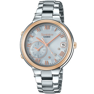 CASIO 卡西歐 SHEEN TIME RING 藍芽 兩地時區 時尚女錶(SHB-200ASG-7A)