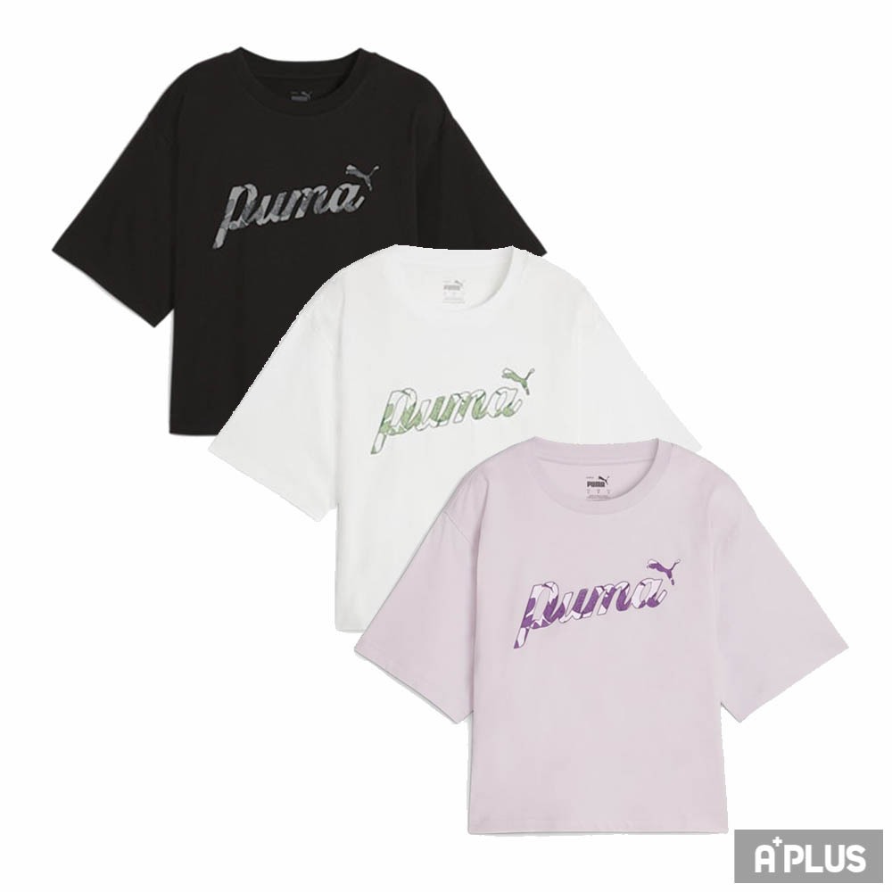 PUMA 女 圓領T 基本系列Blossom圖樣短袖T恤 三色 -68043201 68043202 68043260
