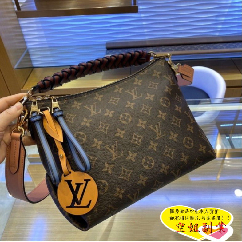 『空姐副業』LV 路易威登 Beaubourg Hobo M55090 微笑包單肩包斜挎包 手提包 專櫃全新 斜背包正品