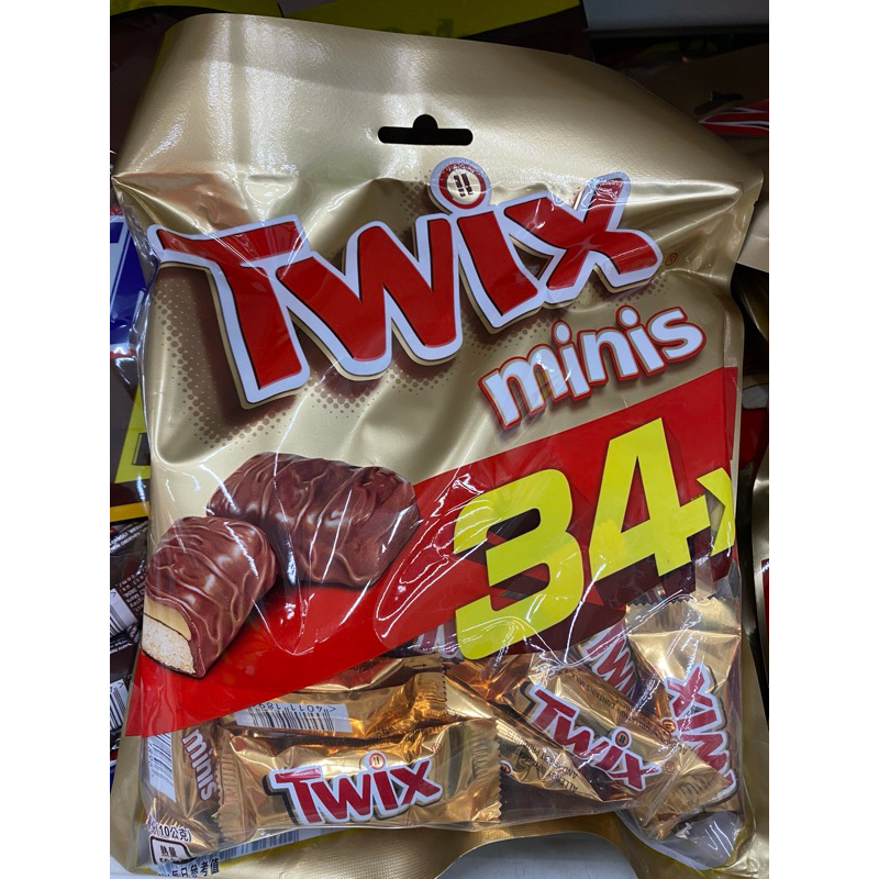 TWIX特趣迷你焦糖夾心巧克力重量包34入