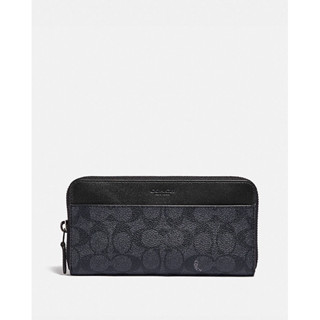 coach全新日本購入ACCORDION 經典 SIGNATURE 帆布皮夾