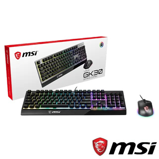 MSI微星 Vigor GK30 COMBO TC 電競 有線/黑/RGB/中文/類機械/一年保固/鍵盤滑鼠