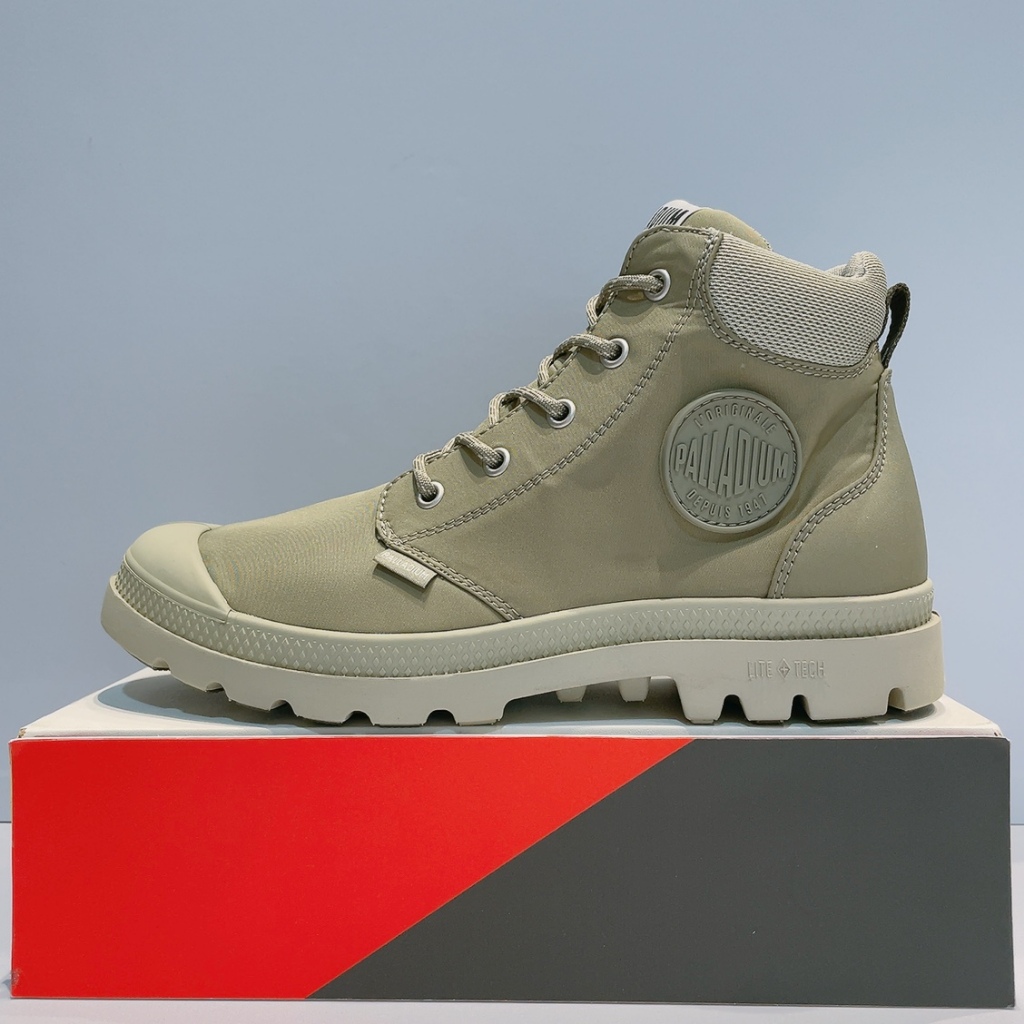 PALLADIUM PAMPA LITE+ CUFF WP 男女款 淺綠色 防水 輕量 雨靴 休閒靴 76259-339