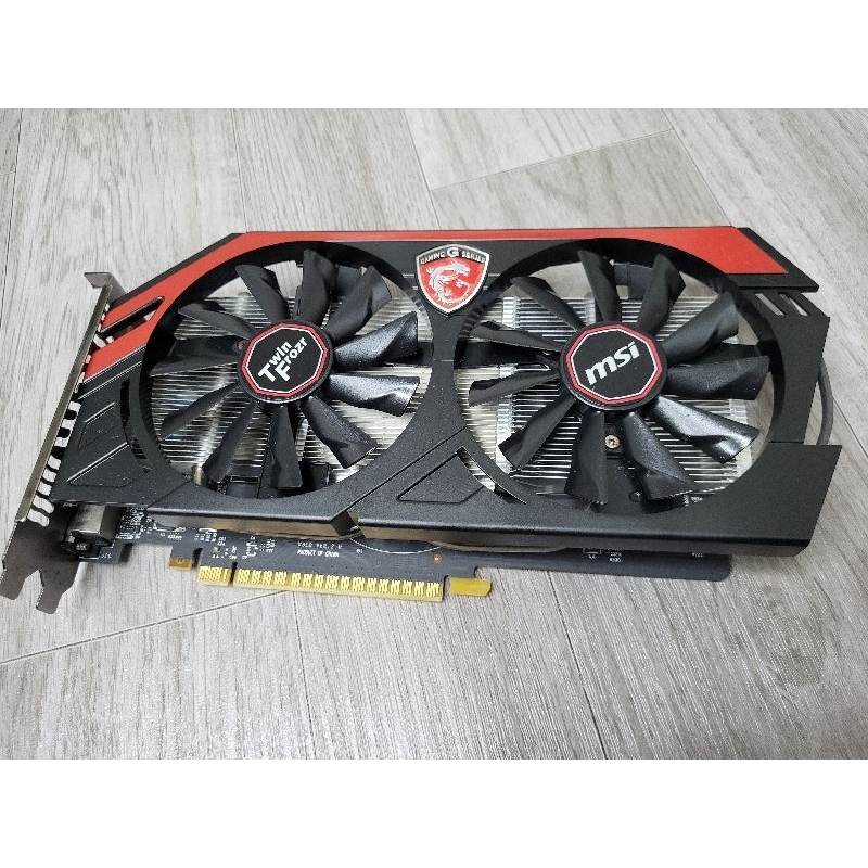 MSI GTX 750 Gaming 2GB 紅龍 免插電 卡況優