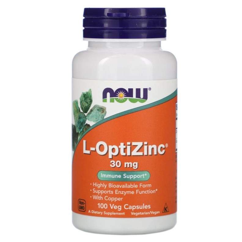 物流服務 Now Foods L-OptiZinc 高效能鋅 30mg 100顆