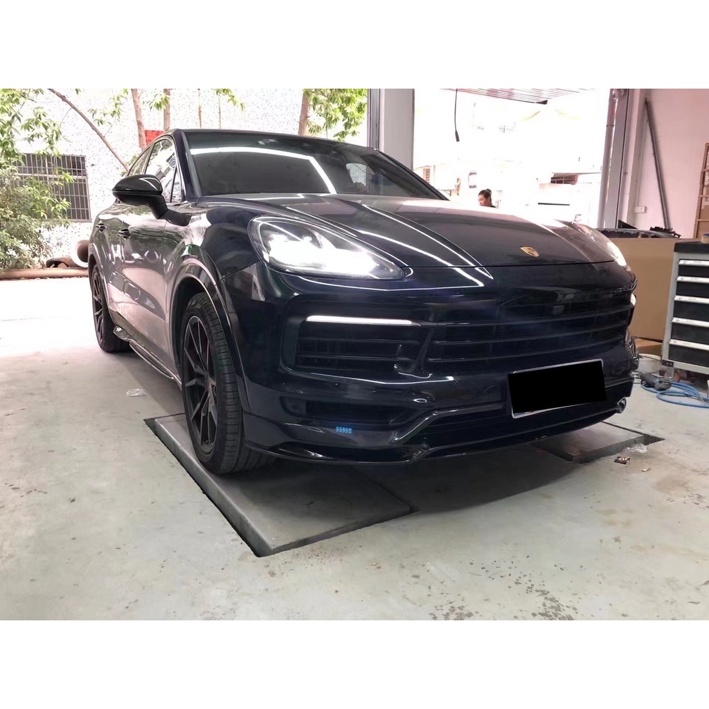 【亞諾車酷】Porsche Cayenne 9YA TAKD 碳纖 前下巴 側裙 後下巴 尾翼 頂翼