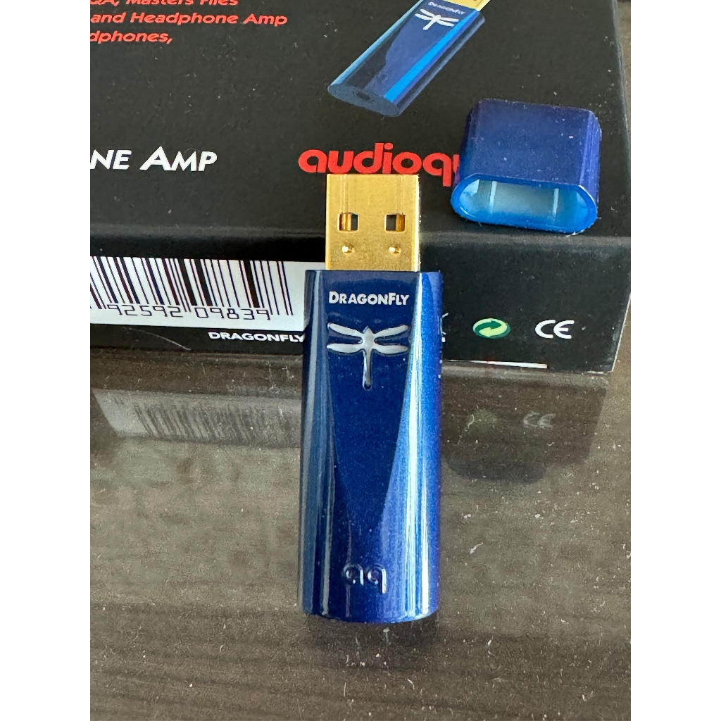 Audioquest DragonFly USB DAC COBALT 藍蜻蜓 USB耳擴 DAC 台灣公司貨，二手如新