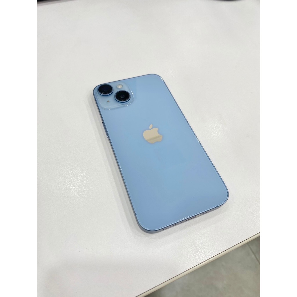 iPhone 14 128G 藍  近全新/廠商保固9個月 贈充電組+螢幕玻璃貼+氣墊空壓殼