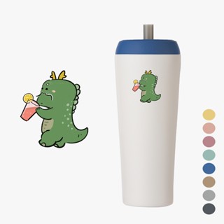 免運 臺灣製 YCCT速吸杯2代720ml(內膽陶瓷層) - 龍 - 啵一下就能吸的環保隨行杯/保冰保溫杯