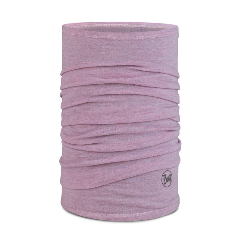 BUFF 保暖織色 250 gsm美麗諾羊毛頭巾-紫色沙灘