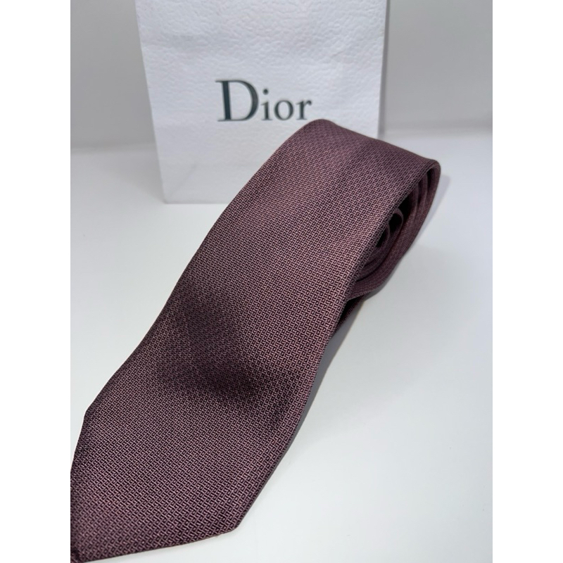 Dior 素面窄版領帶