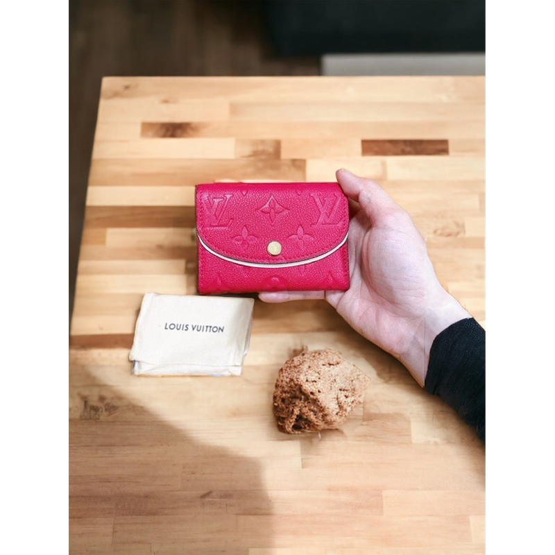 （全新未使用）LV 路易威登 櫻桃紅 牛皮 零錢包