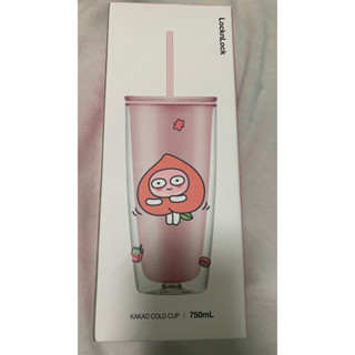 樂扣樂扣 雙層 吸管杯 塑膠 水杯KAKAO APEACH