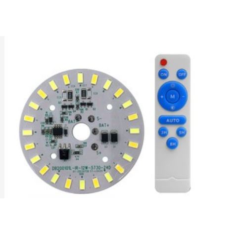 ☆四月科技能源☆圓形3.2V3.7V雙色LED太陽能燈光源板12W太陽能吸頂燈燈板遙控燈板D08