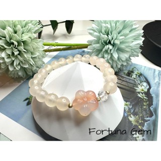 <福利品>🌸 Sakura 鹽源瑪瑙櫻花︱西柚粉岫玉︱白水晶鑽切丨鎮靜安神︱養顏美容