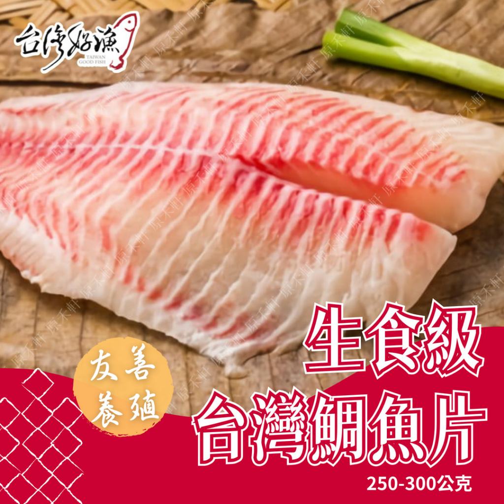 【台灣好漁】生食級台灣鯛魚片 250g-300g 台灣鯛 潮鯛 鯛魚片