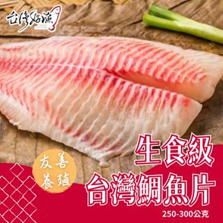 【台灣好漁】生食級台灣鯛魚片 250g-300g 台灣鯛 潮鯛 鯛魚片