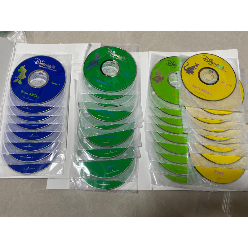寰宇迪士尼 cd 主課程35片CD (內含有音樂 課文 拓展問答 用聽的SBS)