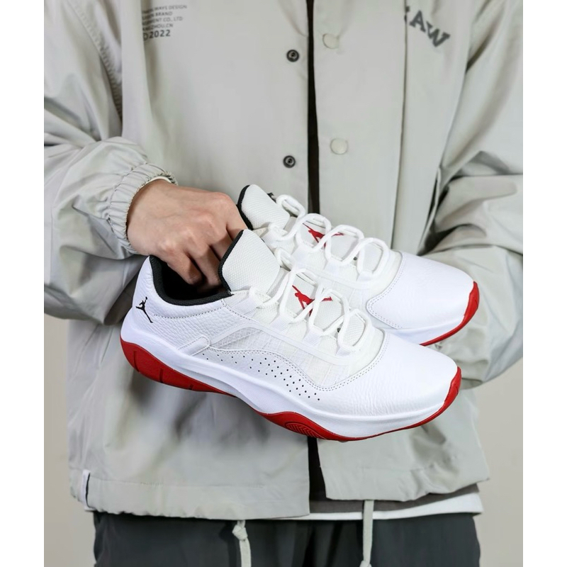 男款 Air Jordan 11 CMFT Low 軟底 籃球鞋 復刻鞋 喬丹休閒鞋 復古鞋 白紅 CW0784-161