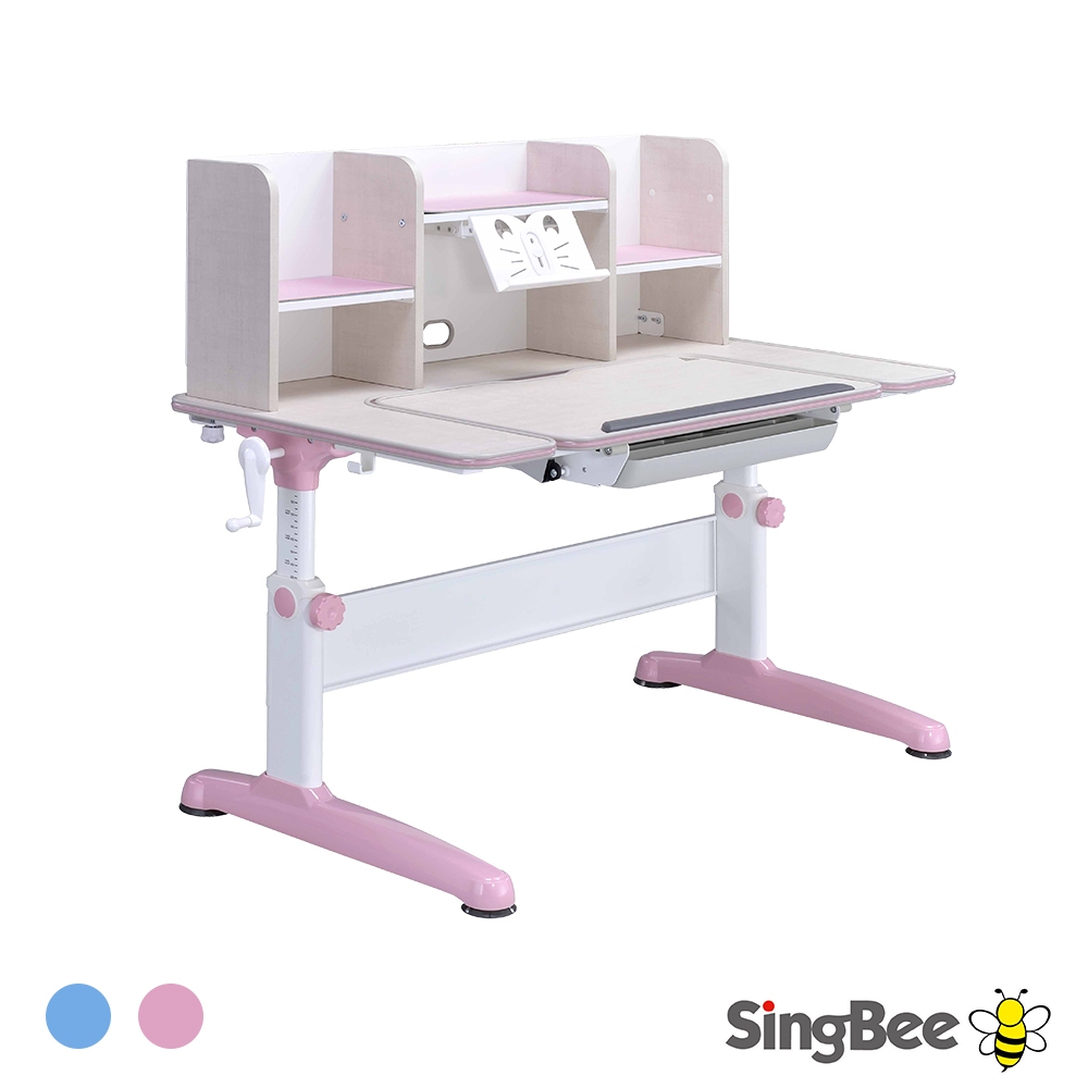 【SingBee 欣美】寬120cm 兒童桌椅組SBS-603&amp;613(書桌 兒童書桌 升降桌)