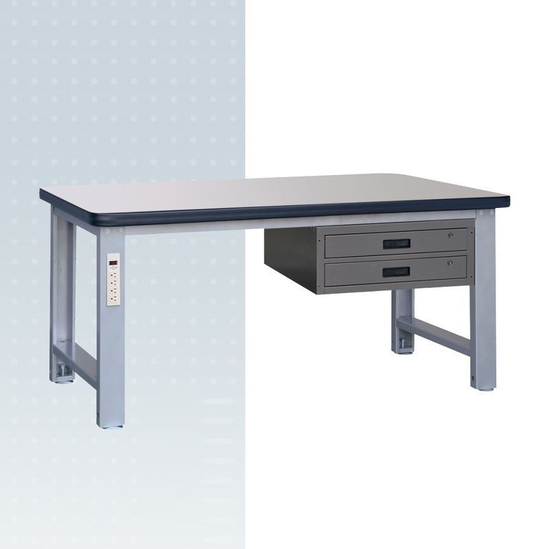 【DS103-1】二抽吊櫃重型工作桌 WHD-150